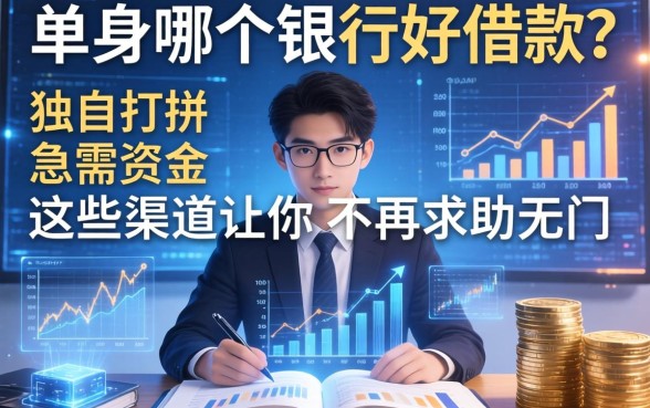 单身哪个银行好借款？独自打拼急需资金，这些渠道让你不再求助无门
