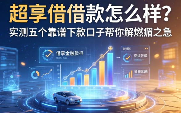 超享借借款怎么样？实测五个靠谱下款口子帮你解燃眉之急
