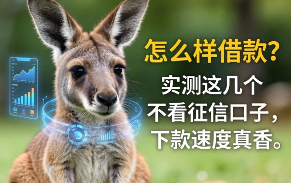 袋鼠宝宝怎么样借款？实测这几个不看征信的口子，下款速度真香