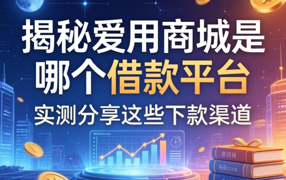 揭秘爱用商城是哪个借款平台，实测分享这些下款渠道