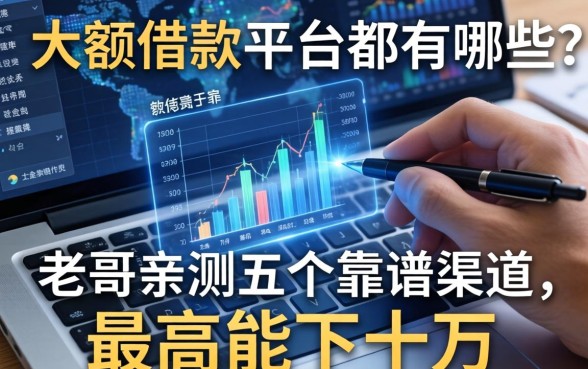 大额借款的平台都有哪些？老哥亲测五个靠谱渠道，最高能下十万