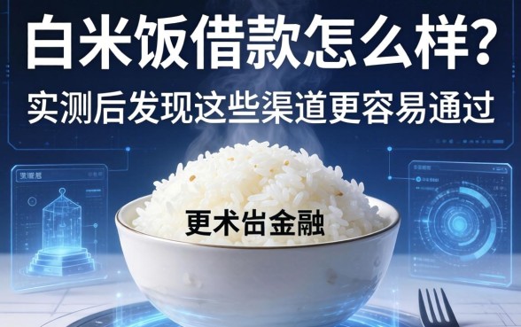 白米饭借款怎么样？实测后发现这些渠道更容易通过