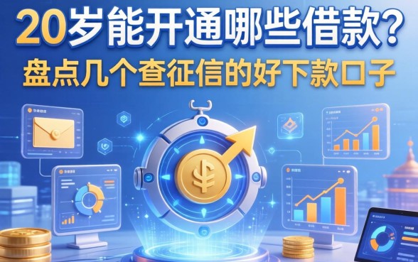20岁能开通哪些借款？盘点几个不查征信的好下款口子