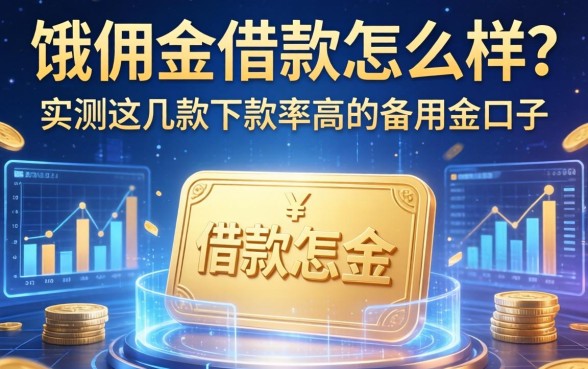 饿佣金借款怎么样？实测这几款下款率高的备用金口子