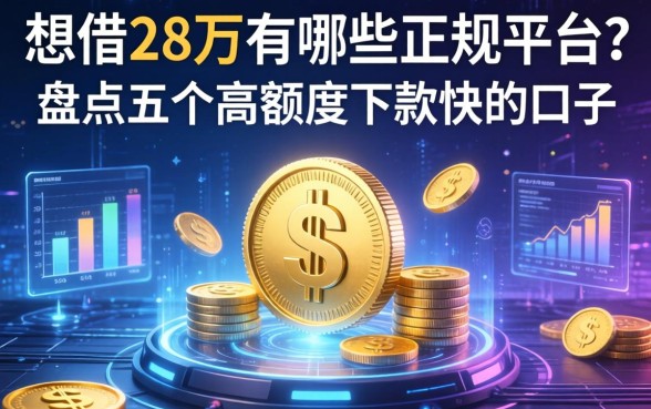 想借28万有哪些正规平台？盘点五个高额度下款快的口子