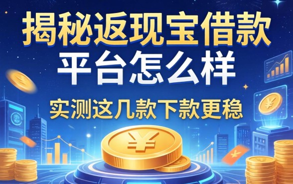 揭秘返现宝借款平台怎么样，实测这几款下款更稳