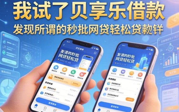 我试了贝享乐借款，发现所谓的秒批网贷轻松贷的软件并不像传说中那么美好