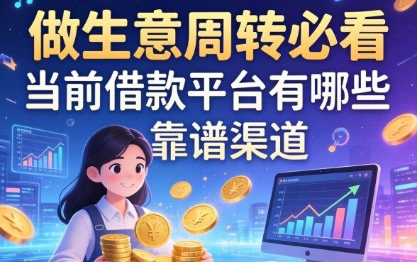 做生意周转必看：当前借款平台有哪些靠谱渠道