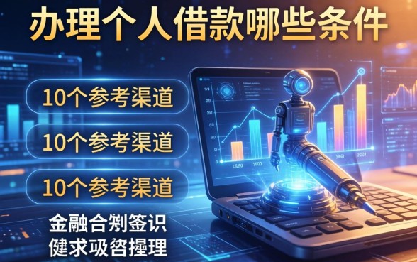 办理个人借款哪些条件？整理了10个参考渠道