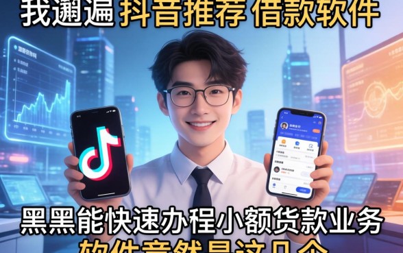我翻遍了抖音推荐的借款软件，发现黑户能快速办理小额贷款业务的软件竟然是这几个