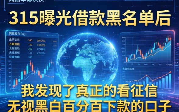 315曝光借款黑名单后，我发现了真正不看征信无视黑白百分百下款的口子