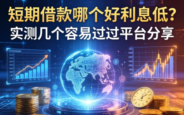 短期借款哪个好利息低？实测几个容易过的平台分享