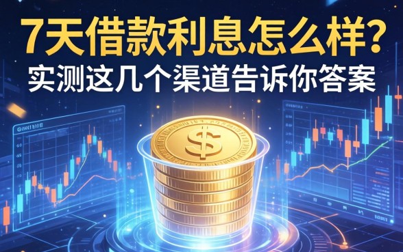 7天借款的利息怎么样？实测这几个渠道告诉你答案