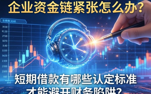 企业资金链紧张怎么办？短期借款有哪些认定标准才能避开财务陷阱？