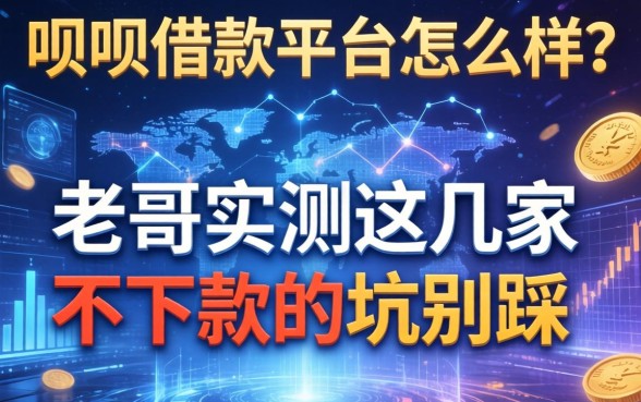 呗呗借款平台怎么样？老哥实测这几家不下款的坑别踩