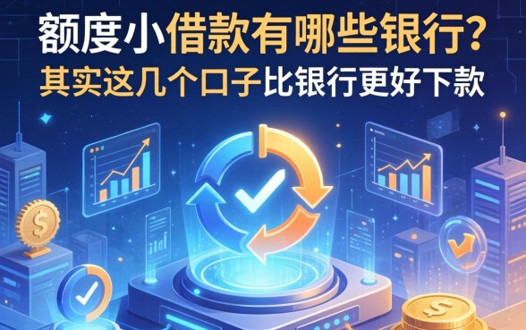 额度小的借款有哪些银行？其实这几个口子比银行更好下款