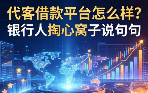 代客借款平台怎么样？银行人掏心窝子说几句