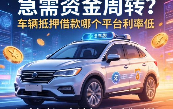 急需资金周转？车辆抵押借款哪个平台利率低？深度解析五大低息平台助你避坑