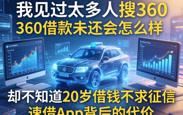 我见过太多人搜360借款未还会怎么样，却不知道20岁借钱不求征信速借app背后的代价