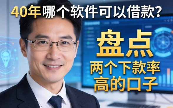 40岁哪个软件可以借款？盘点两个下款率高的口子
