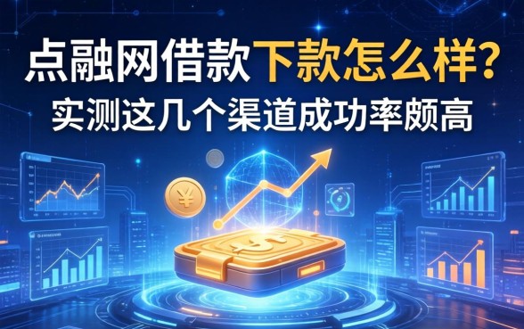 点融网借款下款怎么样？实测这几个渠道成功率颇高
