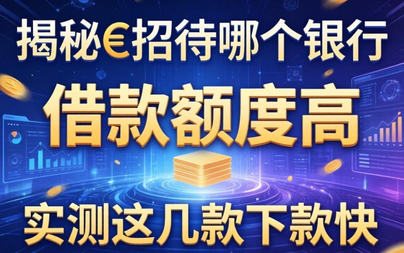 揭秘e招待哪个银行的借款额度高，实测这几款下款快