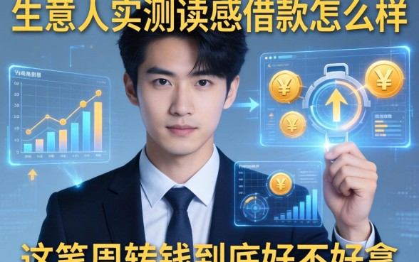 生意人实测读感借款怎么样，这笔周转钱到底好不好拿
