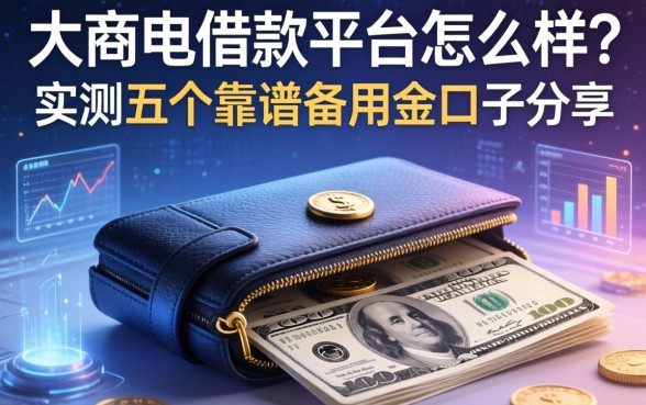 大商钱包借款平台怎么样？实测五个靠谱备用金口子分享