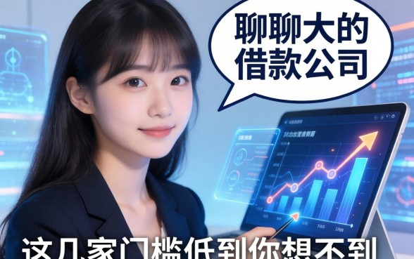 聊聊大的借款公司有哪些，这几家门槛低到你想不到