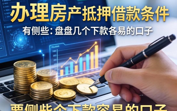 办理房产抵押借款条件有哪些？盘点几个下款容易的口子