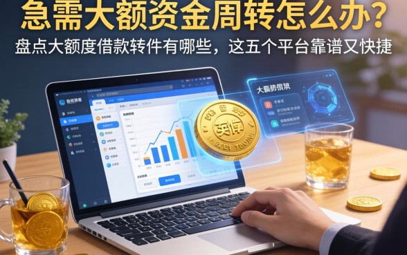 急需大额资金周转怎么办？盘点大额度借款软件有哪些，这五个平台靠谱又快捷