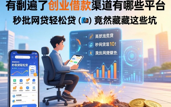 我翻遍了创业借款渠道有哪些平台，发现秒批网贷轻松贷的app竟然藏着这些坑