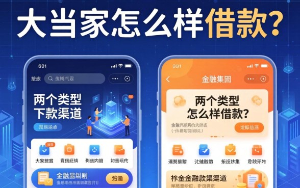 大当家怎么样借款？整理了两个类型的下款渠道
