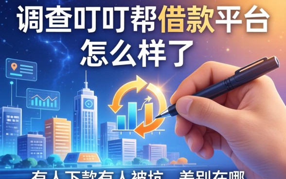 调查叮叮帮借款平台怎么样了：有人下款有人被坑，差别在哪