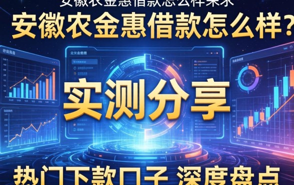 安徽农金惠借款怎么样？实测分享与热门下款口子深度盘点