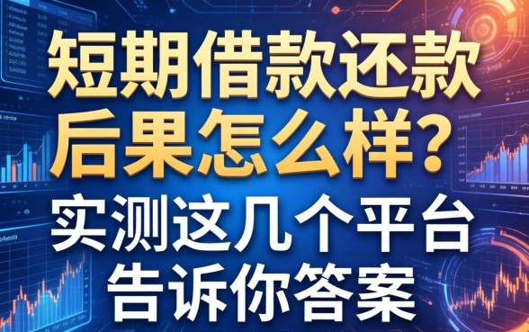 短期借款还款后果怎么样？实测这几个平台告诉你答案