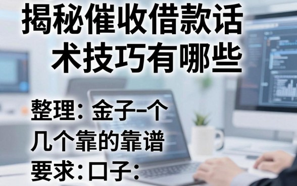 揭秘催收借款话术技巧有哪些，整理了几个靠谱的口子