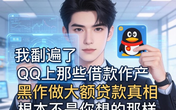 我翻遍了QQ上那些借款软件，发现黑户做大额贷款的真相根本不是你想的那样