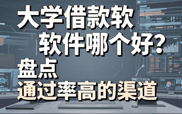 大学借款软件哪个好？盘点两个通过率高的渠道
