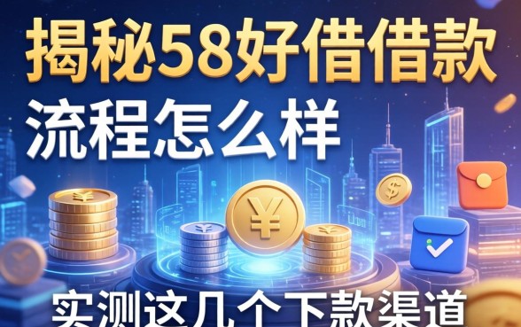 揭秘58好借借款流程怎么样，实测这几个下款渠道