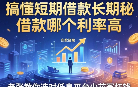 搞懂短期借款长期借款哪个利率高，老张教你选对低息平台少花冤枉钱