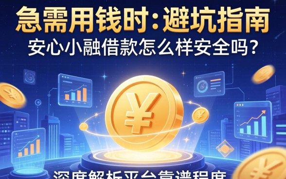 急需用钱时的避坑指南：安心小融借款怎么样安全吗？深度解析平台靠谱程度