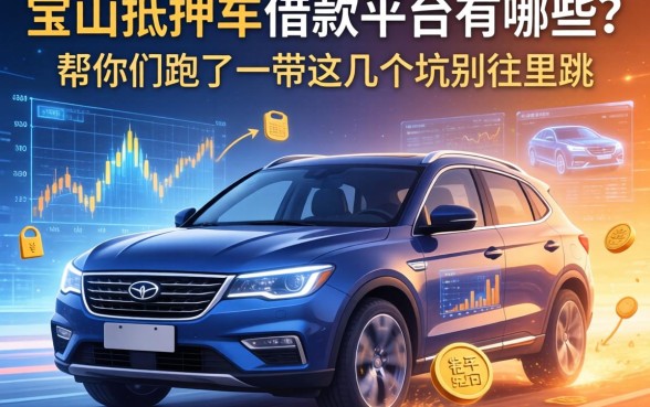 宝山抵押车借款平台有哪些？我帮你们跑了一遍，这几个坑别往里跳