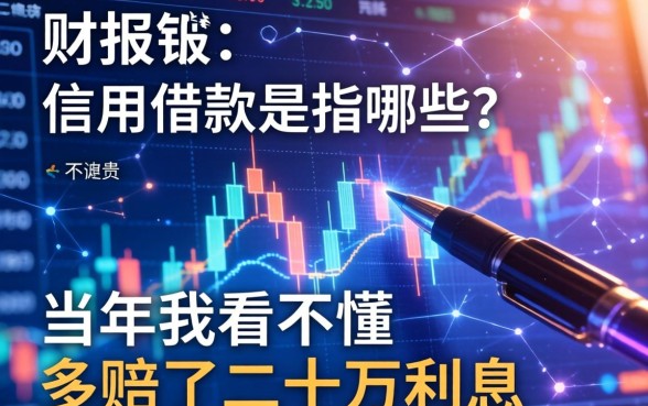 财报中信用借款是指哪些？当年我看不懂，多赔了二十万利息
