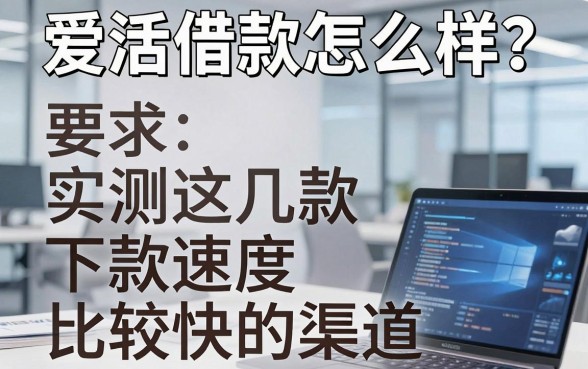 爱活借款怎么样?实测这几款下款速度比较快的渠道