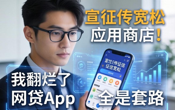 我翻烂了手机应用商店，发现那些宣传征信宽松的网贷app全是套路