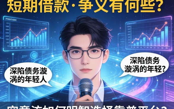 短期借款的争议有哪些？深陷债务漩涡的年轻人，究竟该如何明智选择靠谱平台？