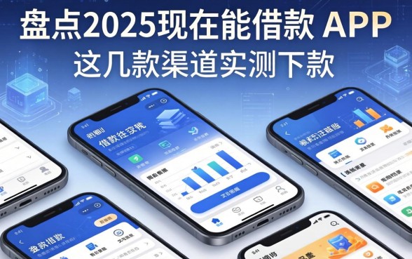 盘点2025现在能借款的app有哪些，这几款渠道实测下款