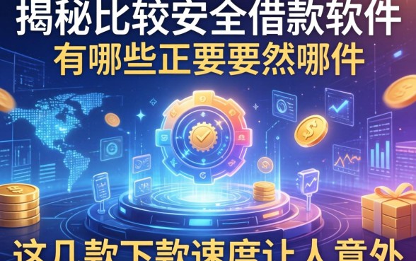 揭秘比较安全借款软件有哪些，这几款下款速度让人意外