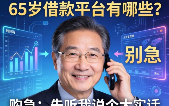 65岁借款平台有哪些？别急，先听我说个大实话